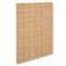 Rillepanel - standard ( 120 x 120 cm.) - eik-look med alulister