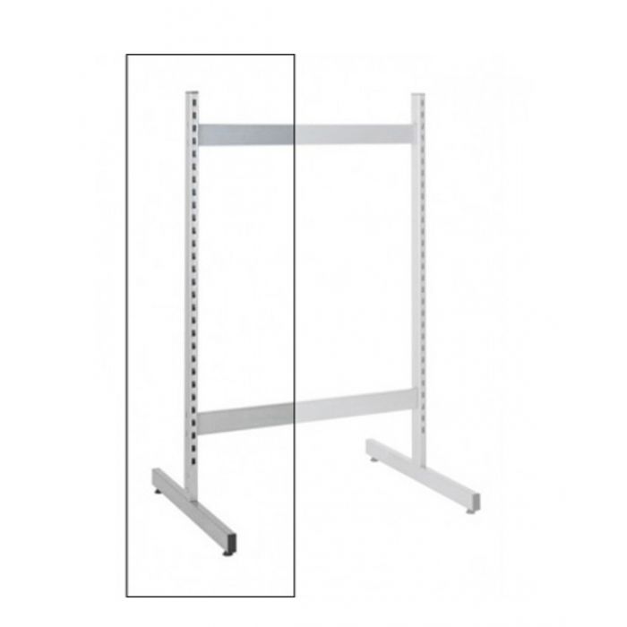 T-søyle, svart, fot 75 cm, 140 cm