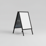 A-skilt med snaprammer 50 x 70 cm – svart