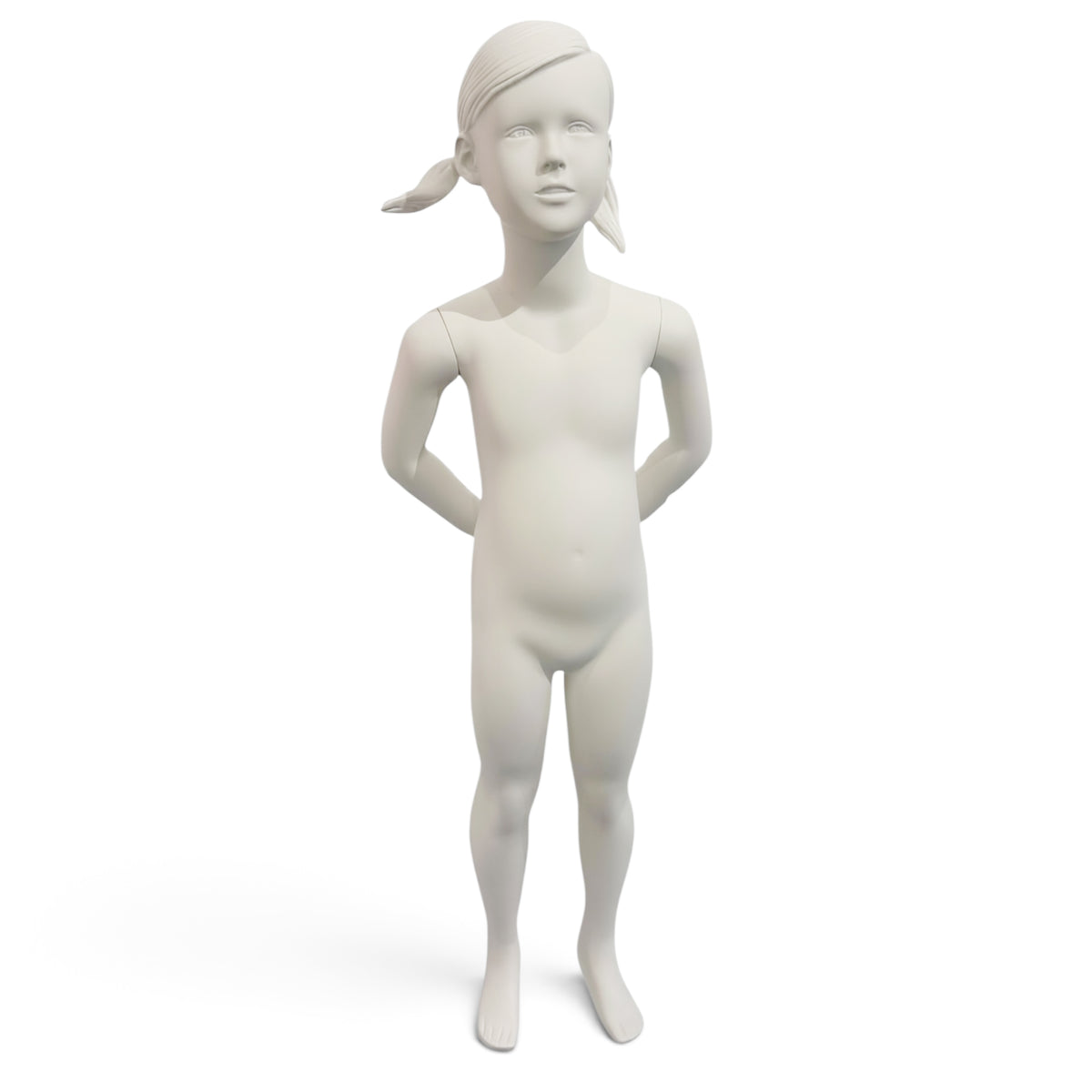 Pige børnemannequin 7–8 år. Skulpturert hår