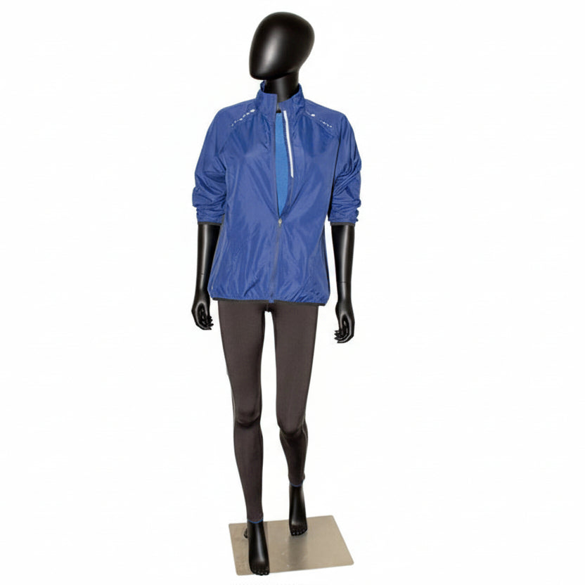 Standard, damemannekeng, B, med rette armer og med forskjøvet fotstilling, hode uten ansiktstrekk og børstet sateng metallfotplate, svart