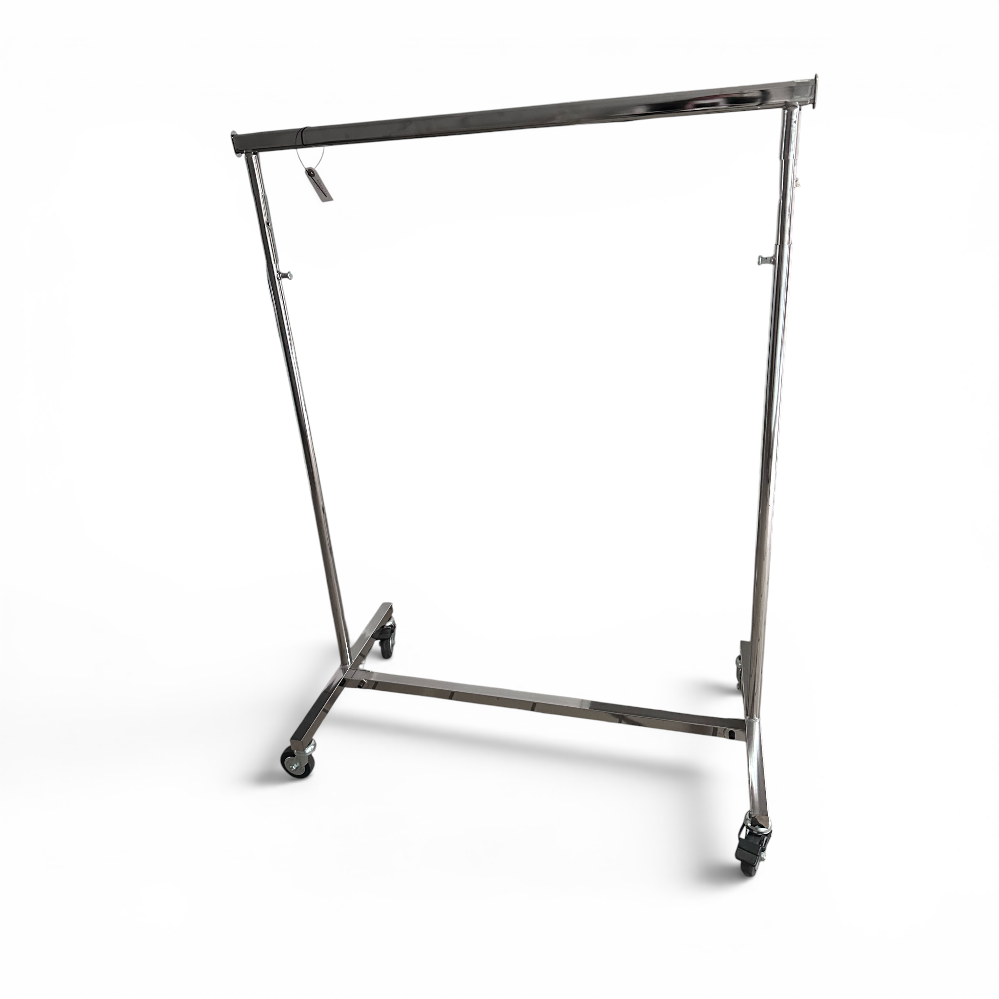 DEMO fra showroom – luksus konfeksjonsstativ, krom