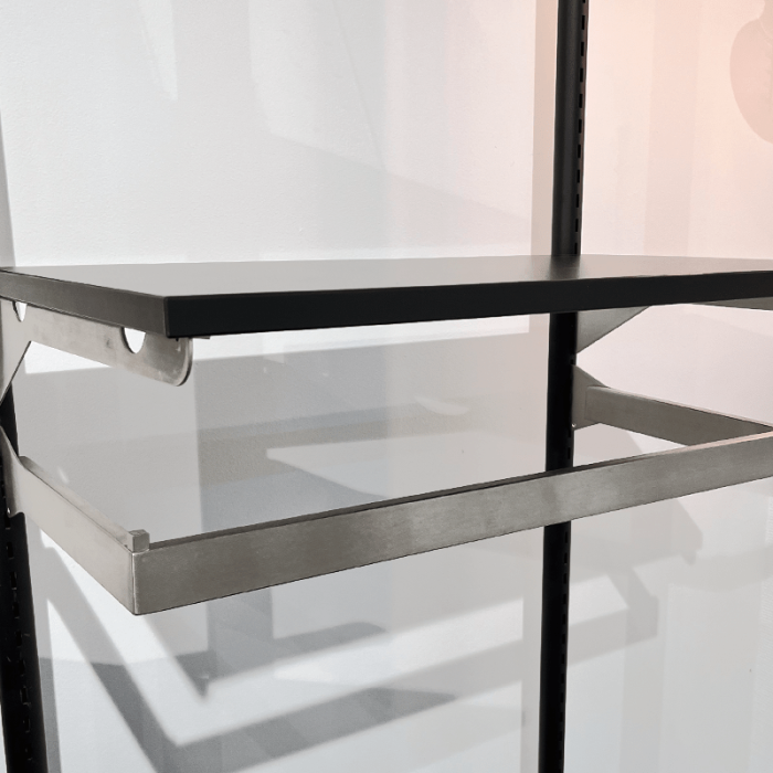 U-bøjlestang 120 cm. Børstet satin. B-MT