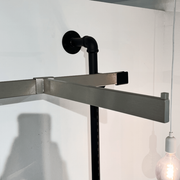 Lige frontheng for dekorstang. Børstet satin. B-MT