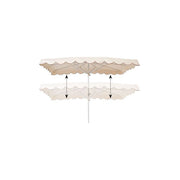 Markedsparasol, rå hvit. 4 x 3 mtr. H 270 cm.