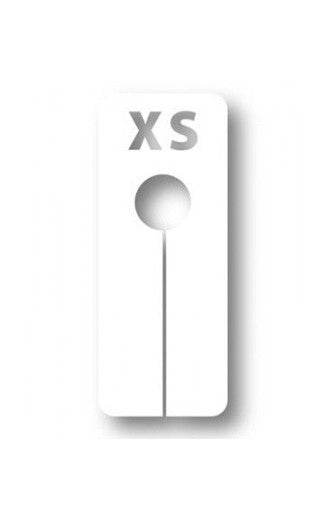 Avlang hvit størrelsesinndeler, str. XS