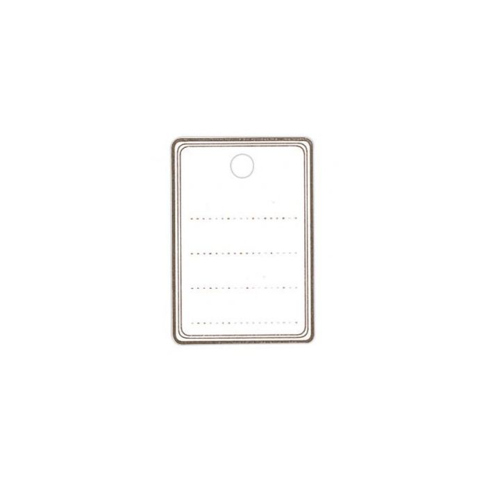 Tekstiletikett 2,7 x 3,8 cm. 1 000 stk.