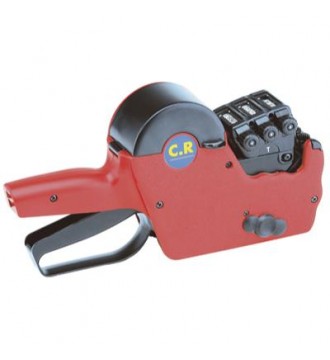 Prismærkepistol. 3 linjer. RØD