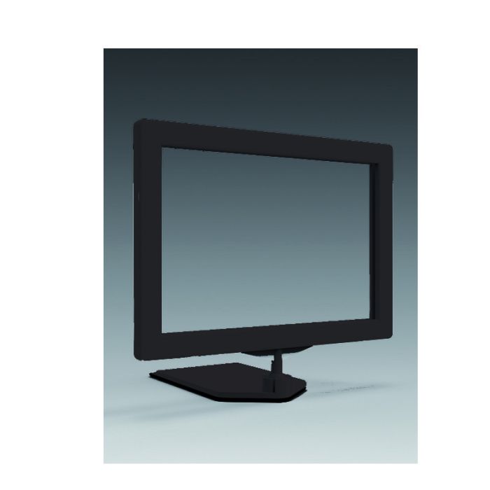 Skiltholder. A7 med magnetfot. SORT