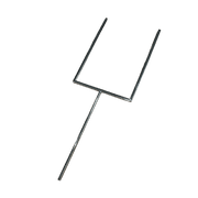 Skiltholder. Metall A4. Krom. Uten gjenger