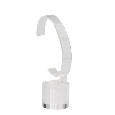 Ur-display på søyle. Akryl H. 11 cm.