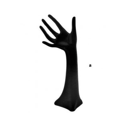 Smykkehånd. Dame. H30cm. Sort fløyel