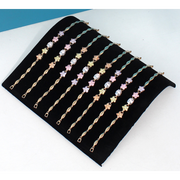 Smykkebakke for armbånd. Sort Flock