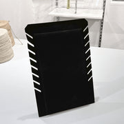 Halskjede-display. 8 kjeder. 19 x H28 cm. Sort fløyel