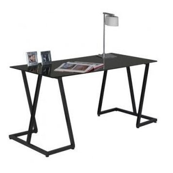 Bordstel/bukke i svart. Sett med 2 stk. 63 x 32 H 70 cm.