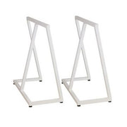 Bordstel/bukke i hvit. Sett med 2 stk. 63 x 32 H 70 cm.