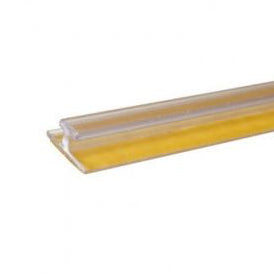 Vareskubber, bakre kant m/ tape 1 mtr. Klar plast
