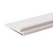 Vareskubber, forkant, hvit uten front. 1 mtr. Magnetskinne.