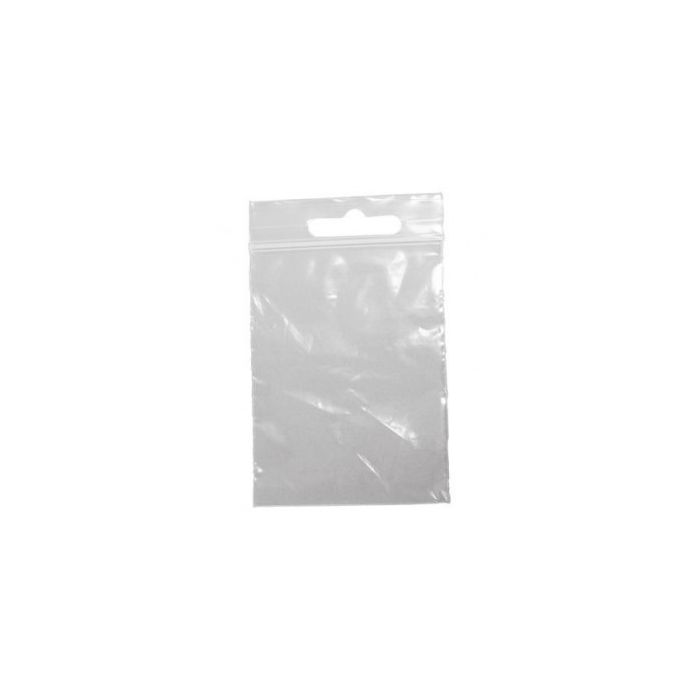 Plastpose med glidelås 15 x H 22 cm. 100 stk.
