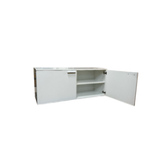 Underskap med 2 dører. Hvit. 120 cm. Montert.