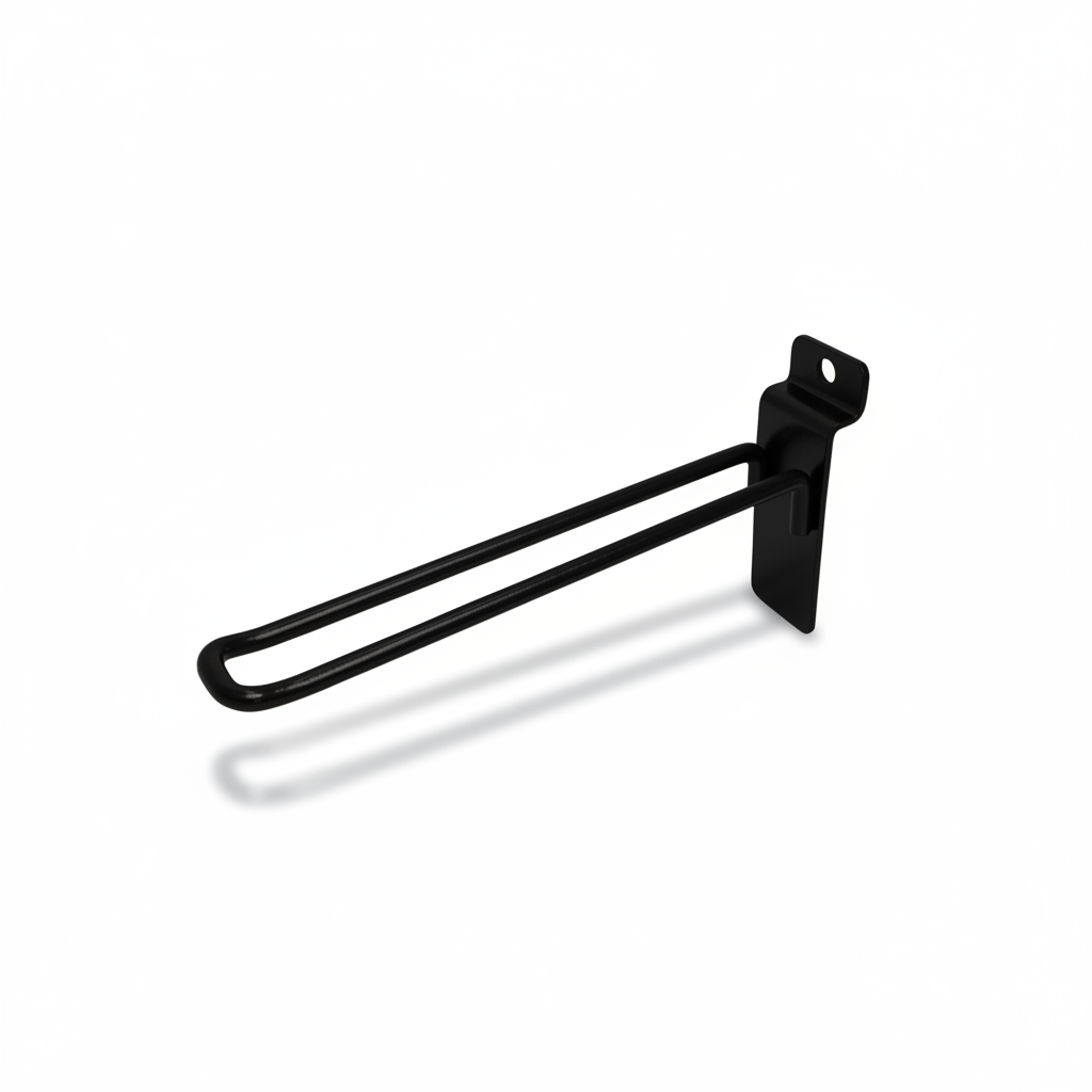 Euro-krok for panel, svart, 15 cm