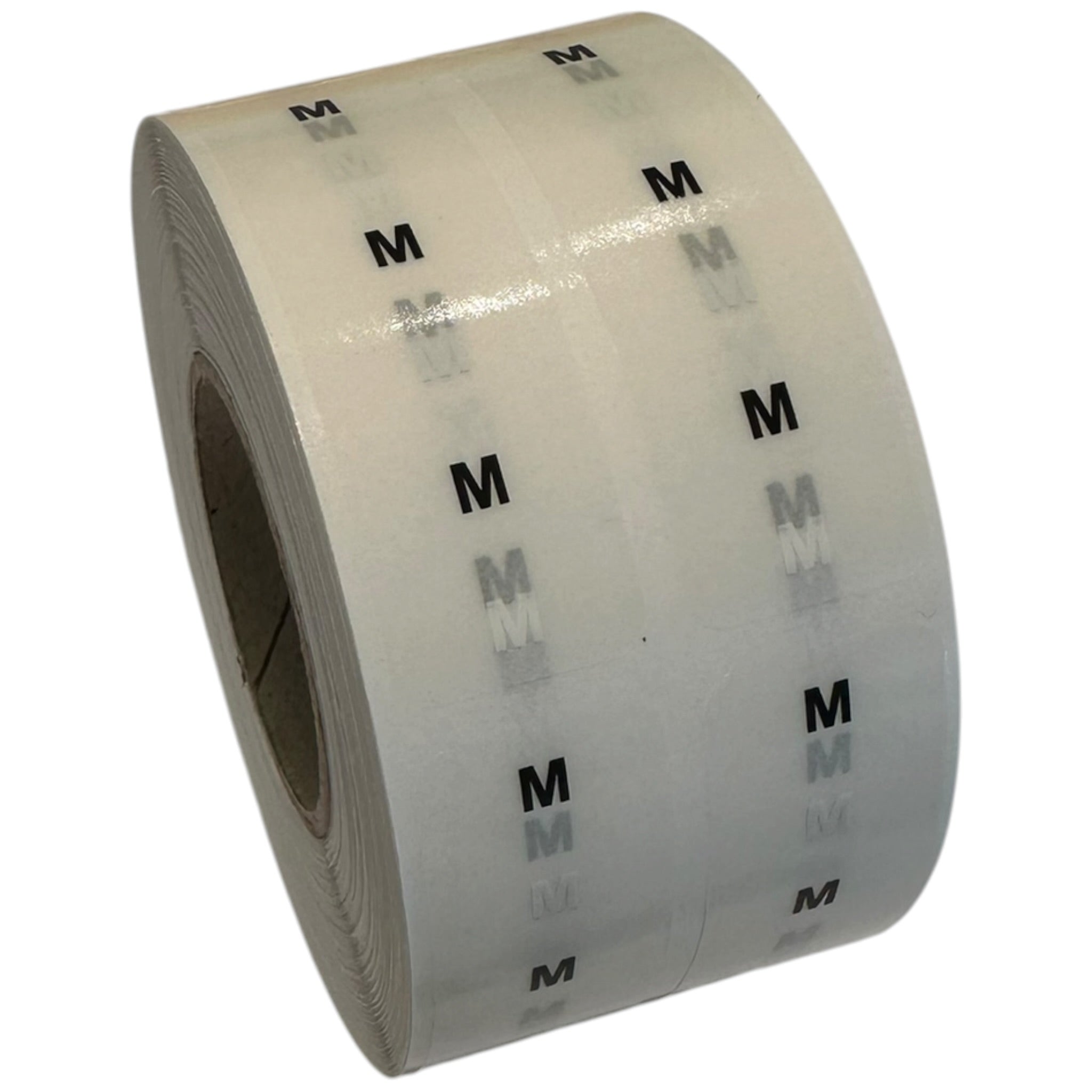 Størrelsesetiketter - Sett m/ 5 rl. - Alle i én eske. Se alle sampak