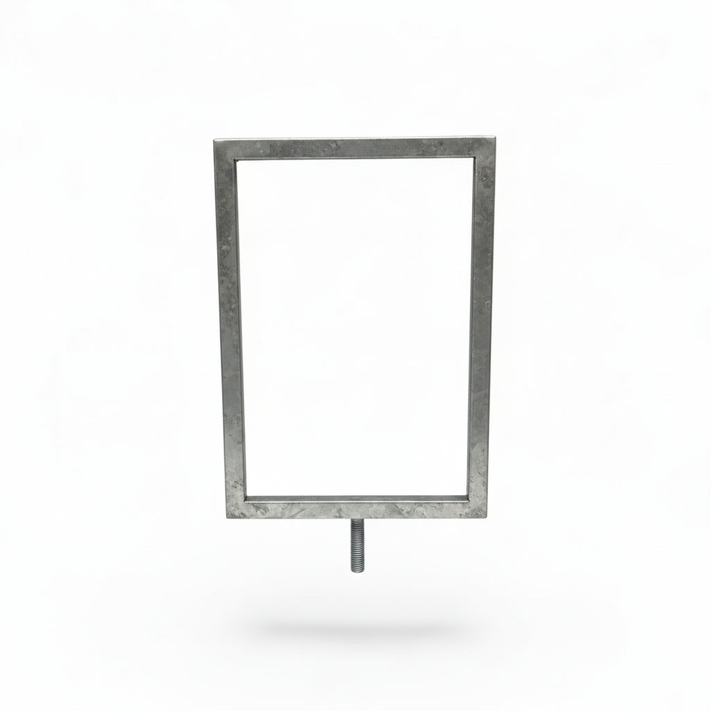 Skiltinnramming, A5, metall, galvanisert.