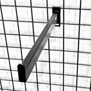 Rett forheng foran / gitter. Sort - 30 cm