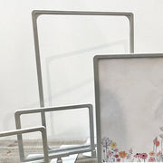 Skiltholder, A3, med innsatsplate, plast, lys grå