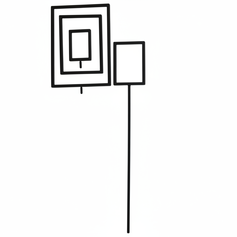 Skilforlenger svart, 70 cm. Med 8 mm gjenge. Joystativ.