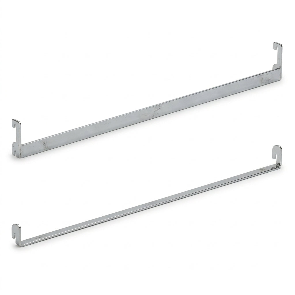Platebeslag, krom, topp 90