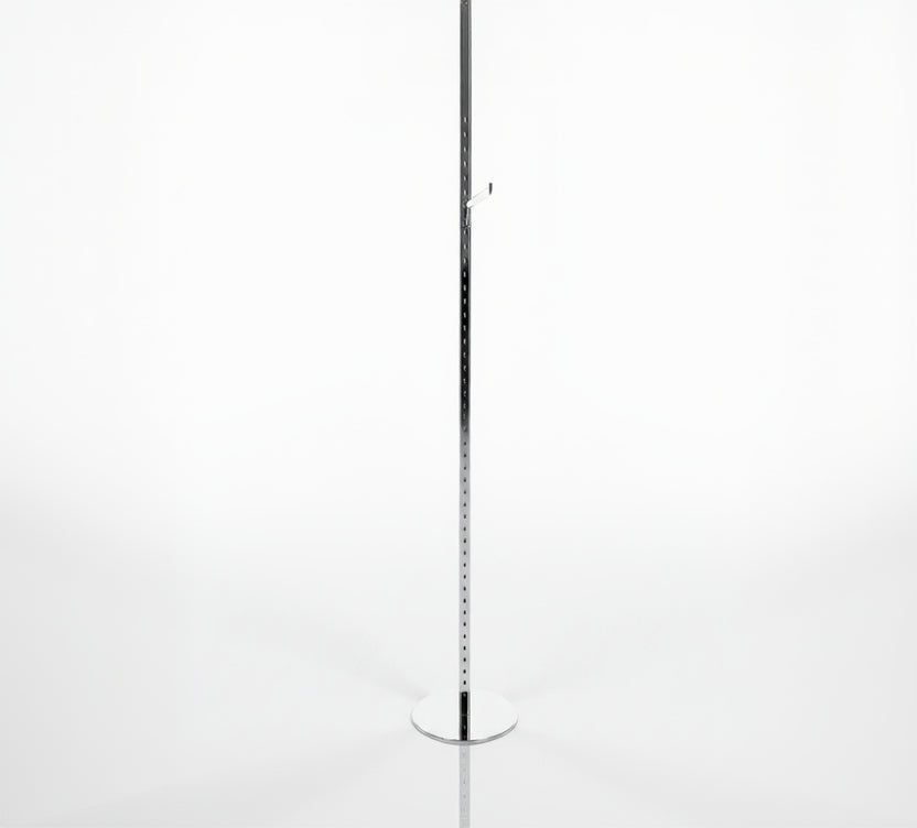 Vindus- / søyledisplay m/ frontheng. 40 mm, H226 cm. Krom