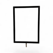 Skilt ramme, A4, metall, svart