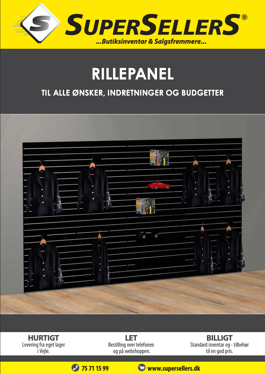 <strong>Rillepanel og tilbehør</strong>