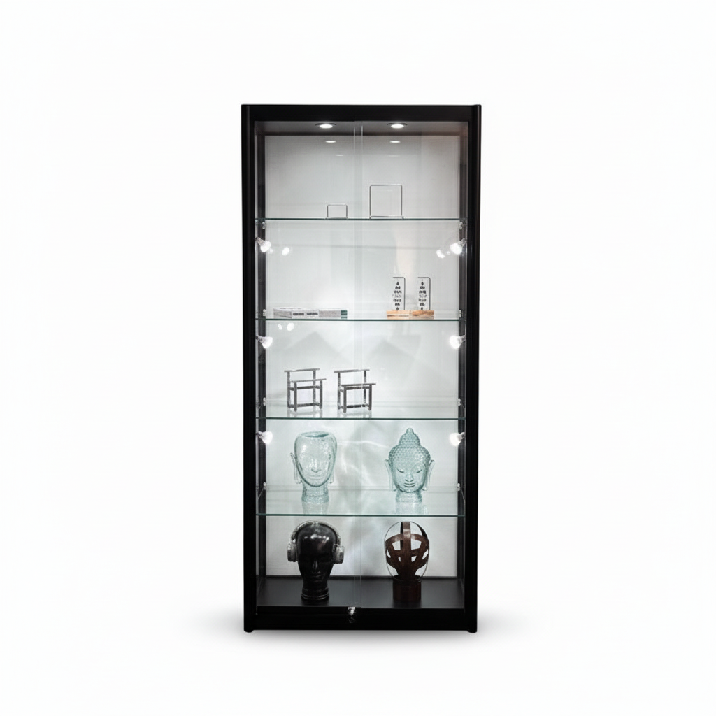 Vitrine H200 - svart - Pisa