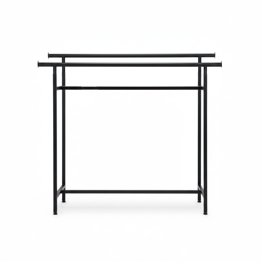 Twin, dobbeltholder, høydejusterbar, svart, B150 x H122-170 cm