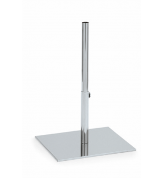 Fôr til torso, teleskopisk, lav, krom, firkantet plate, H20–55 cm, Elite torso (Serie 5200)