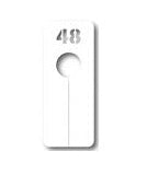 Avlang hvit størrelsesdeler, str. 48