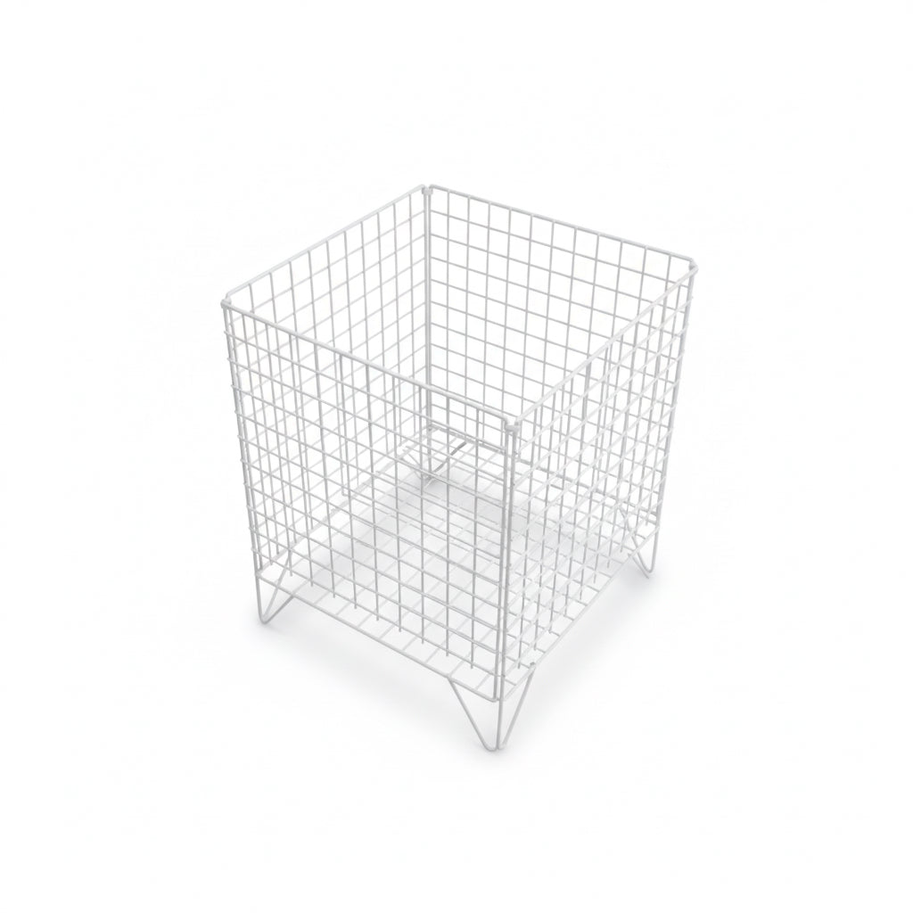 Handlekurv - 62 x 62 cm, hvit. Nancy light