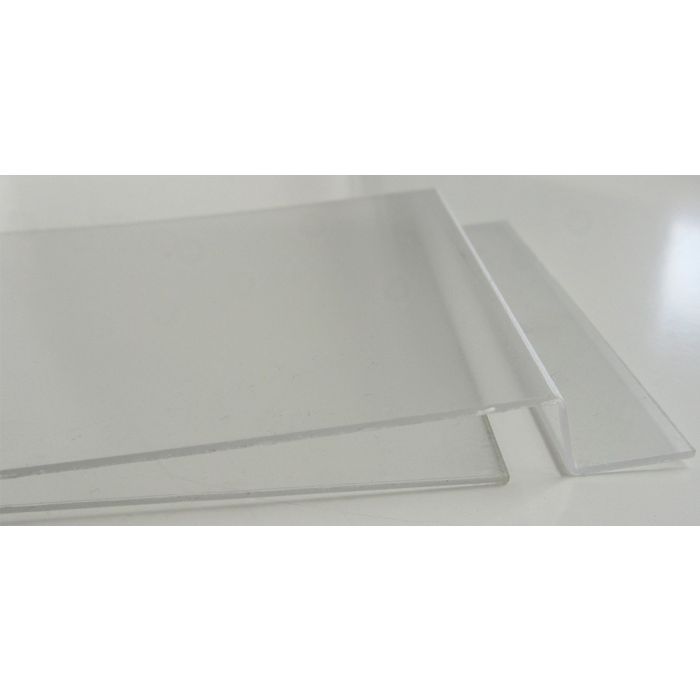 Skiltholder A7 vertikal, akryl. Til rillesystem