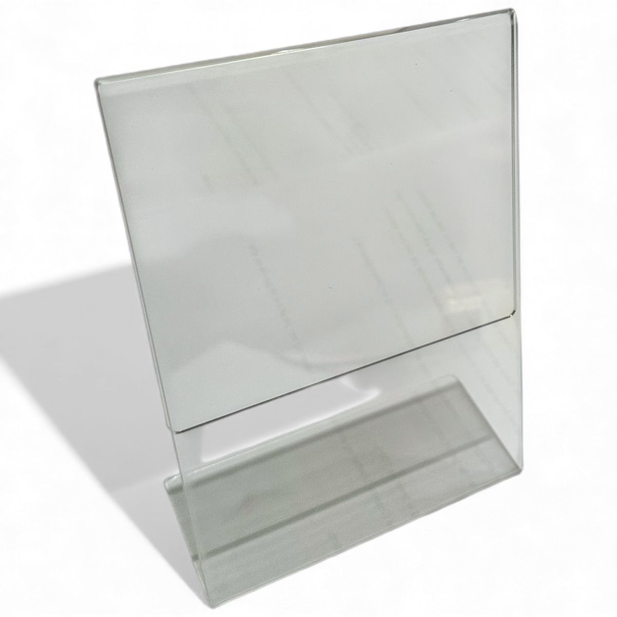 Skiltholder, A6 høy, skrå, akryl