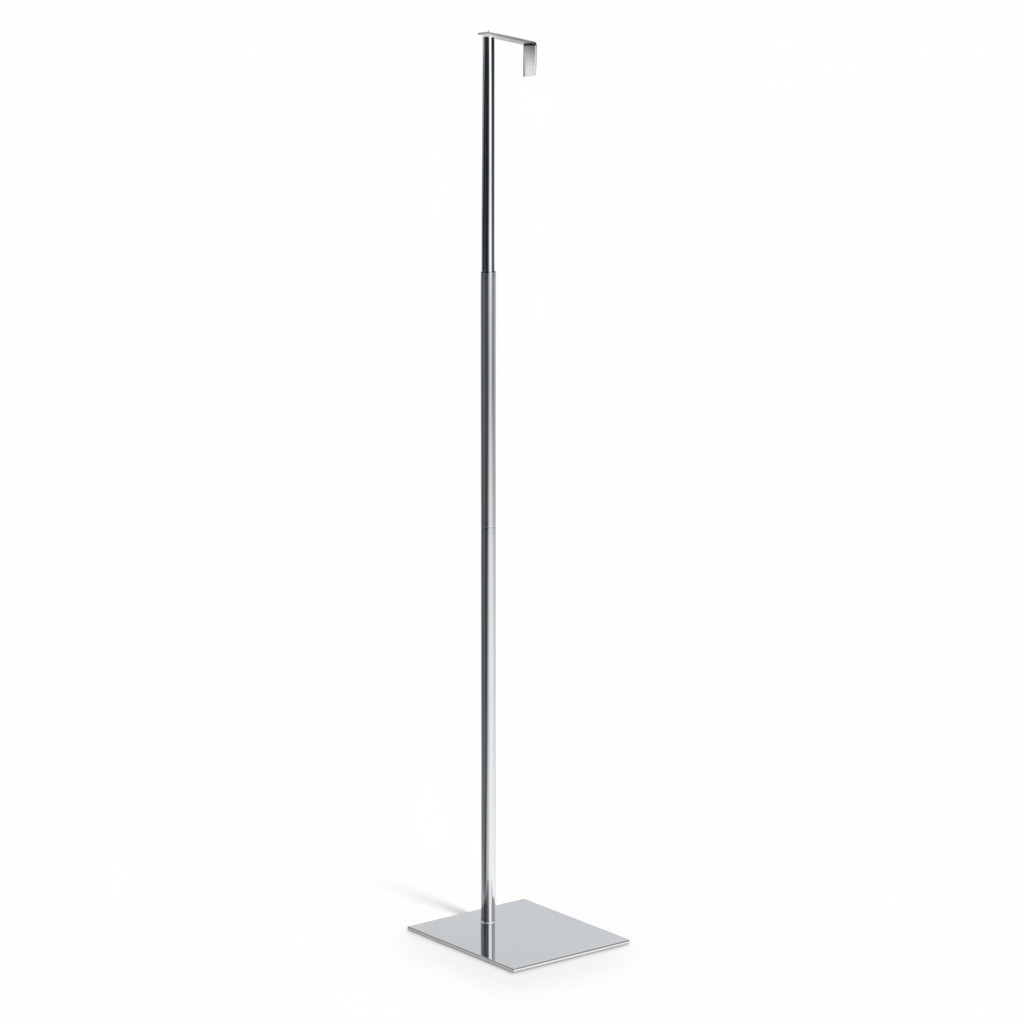 Elite, nakkestativ for torso, krom, firkantet, teleskopisk, H140–190 cm (Serie 5200)