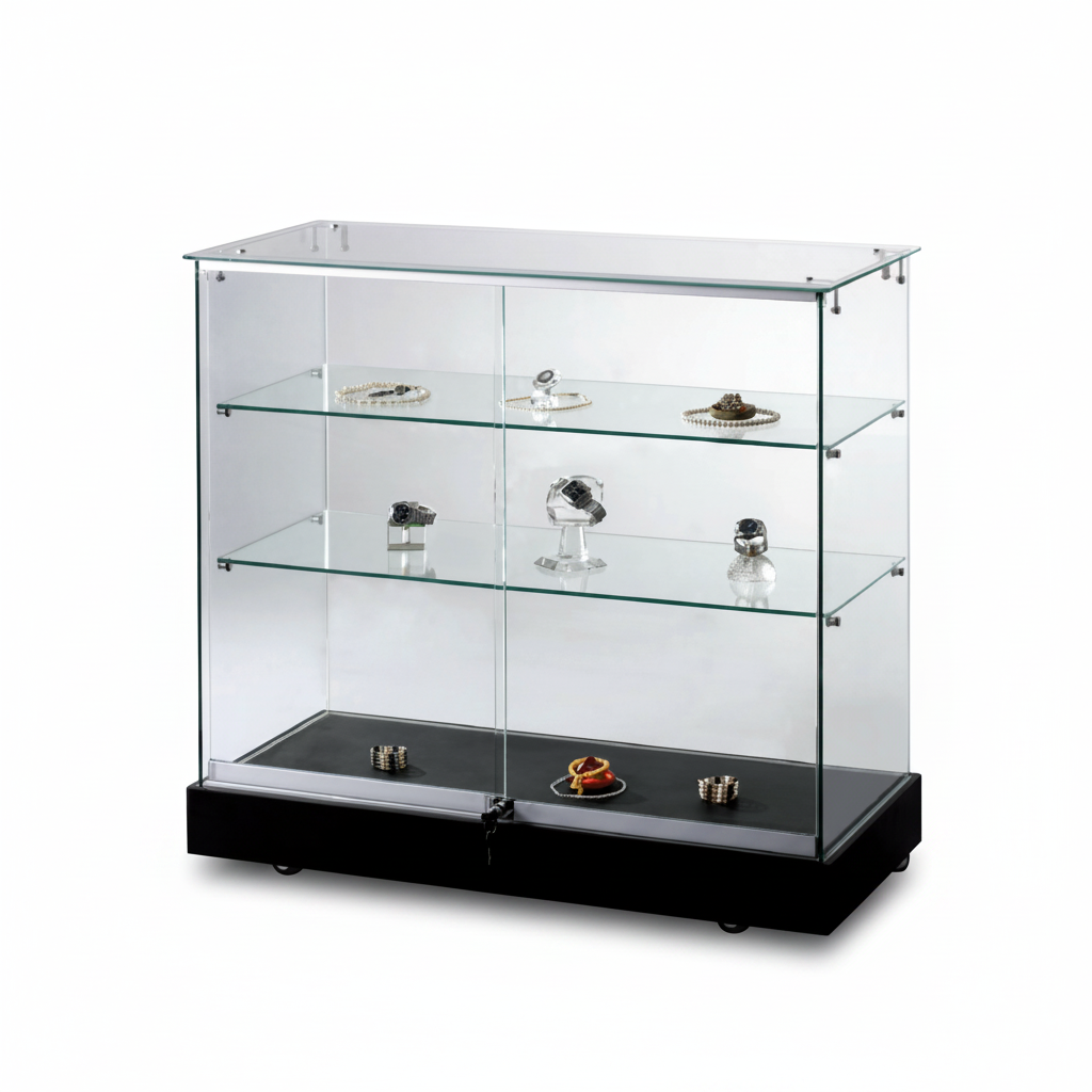 Vitrine - Disk - Toscana 3. B 102 x D 46 x H 90 cm. Sort
