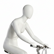 Herremannequin til sport, cykelrytter - hvit