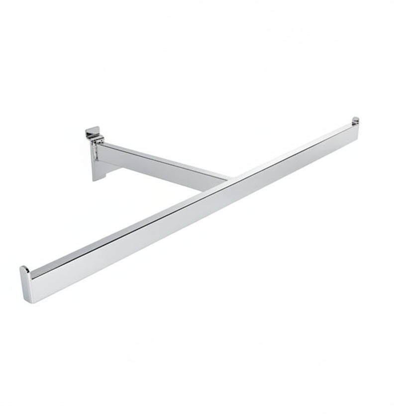 T-bøylestang til panel, krom, B60 x D26 cm