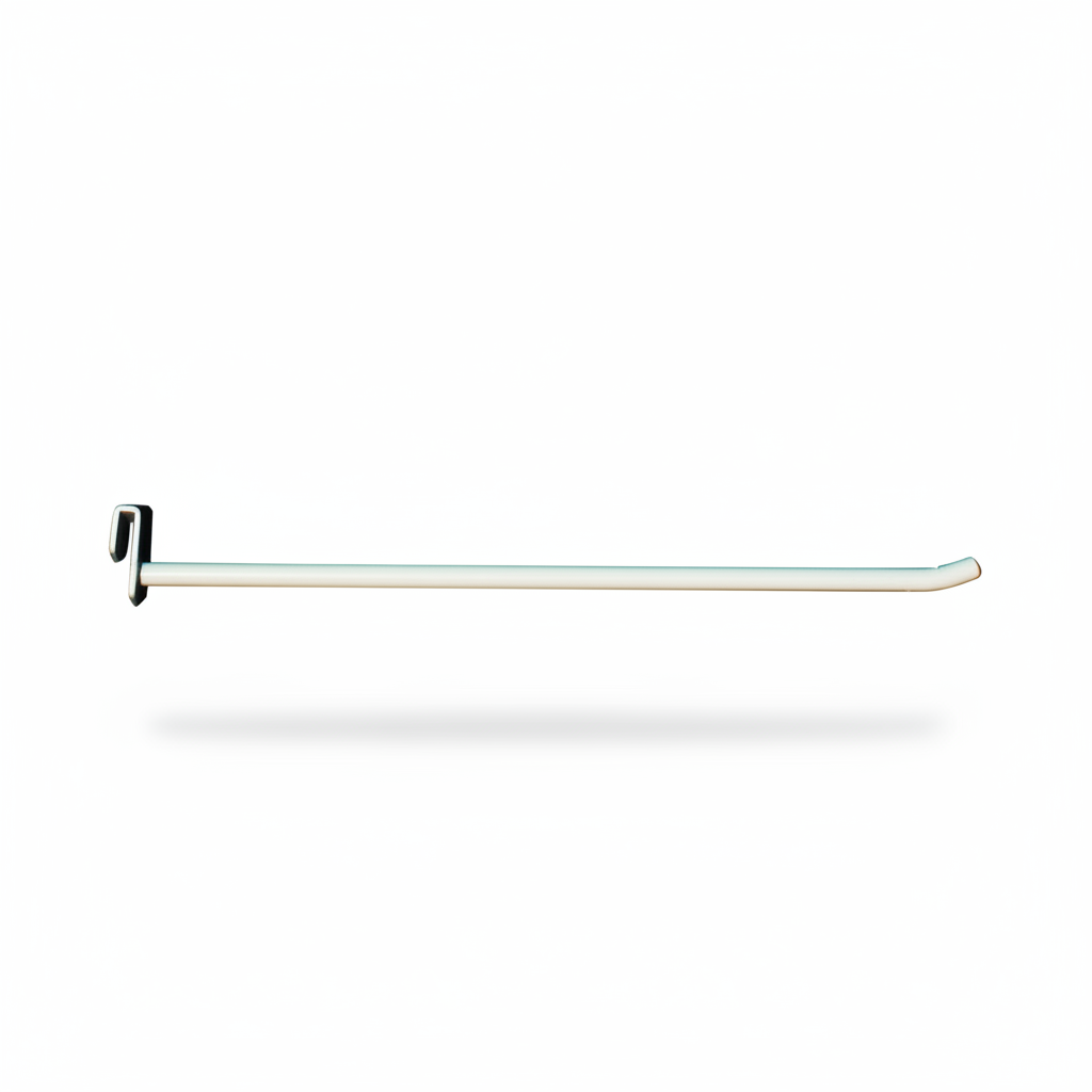 Varekrok, til 5 mm dekostang, hvit, 30 cm. Ø 8 mm, til Superskinne. Ekstra kraftig