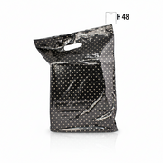 Plastpose m/ gullbladet mønster - 300 stk.