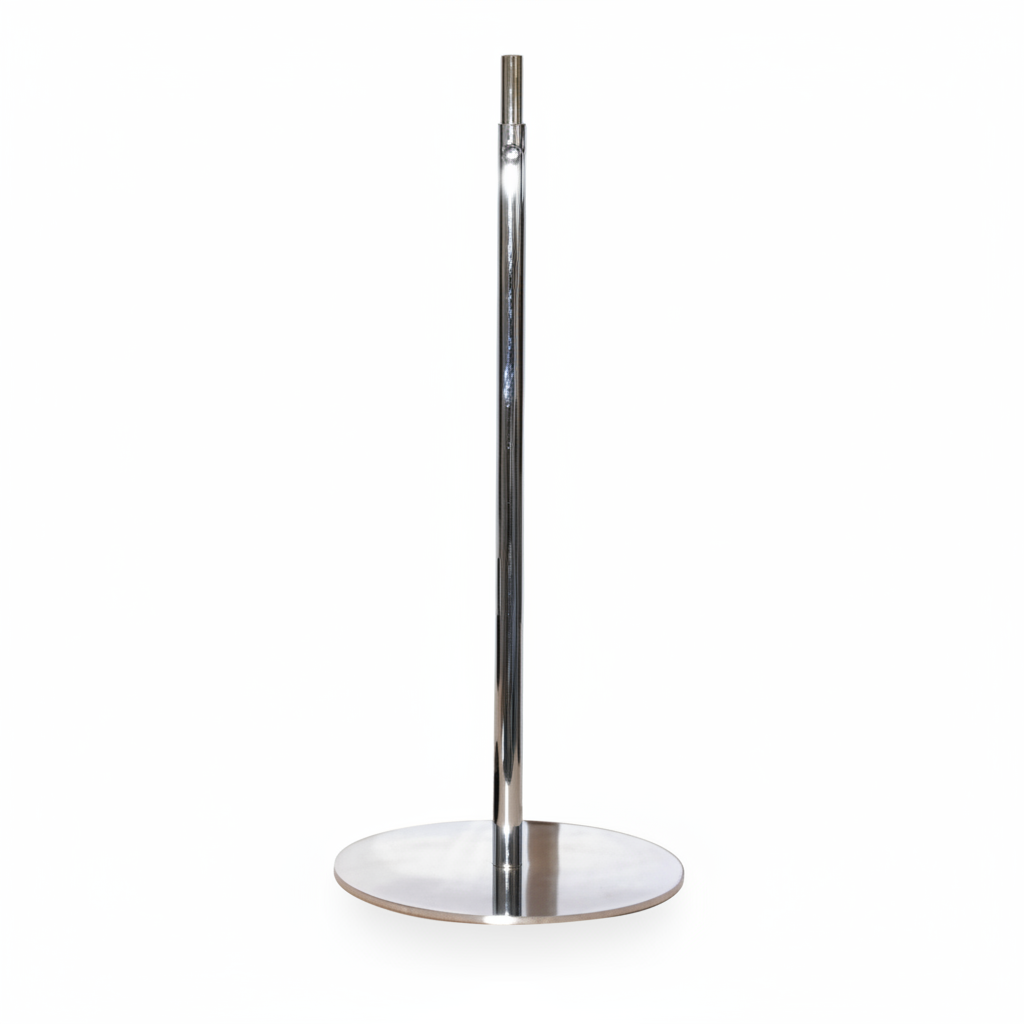 Metallfot Ø 30 cm. For torso og byste. Velg krom eller svart - byste og torso kjøpes separat