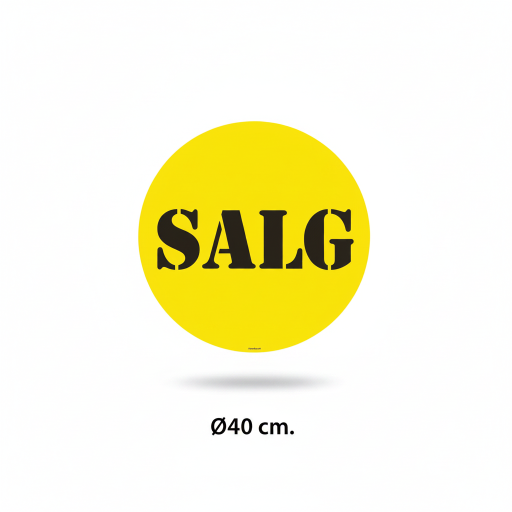 Plakat - SALG - Ø40 cm.