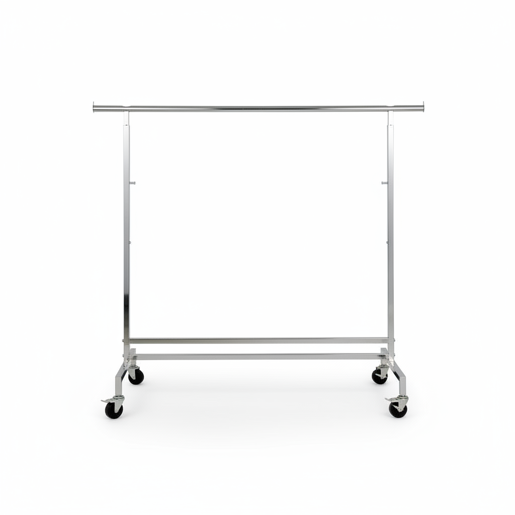 Disco II, høydejusterbar, krom, B153 x H140-185 cm